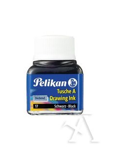 Bote tinta china pelikan 10ml color negro nº17
